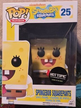 Funko POP! SpongeBob SquarePants Vinyl Figure - Yellow, Black, White #25